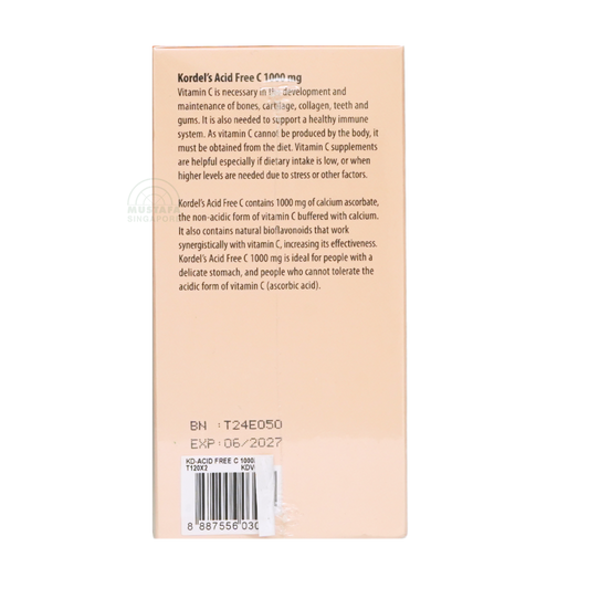 Kordel's Acid Free C 1000 mg Enhanced with Bioflavonoids 2 x 120 tablets
