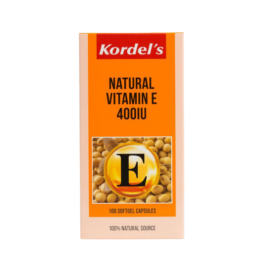 Kordel's Natural Vitamin E 400 IU 100 softgels x 2 Kordel's Natural Vitamin E 400 IU 100 softgels x 2