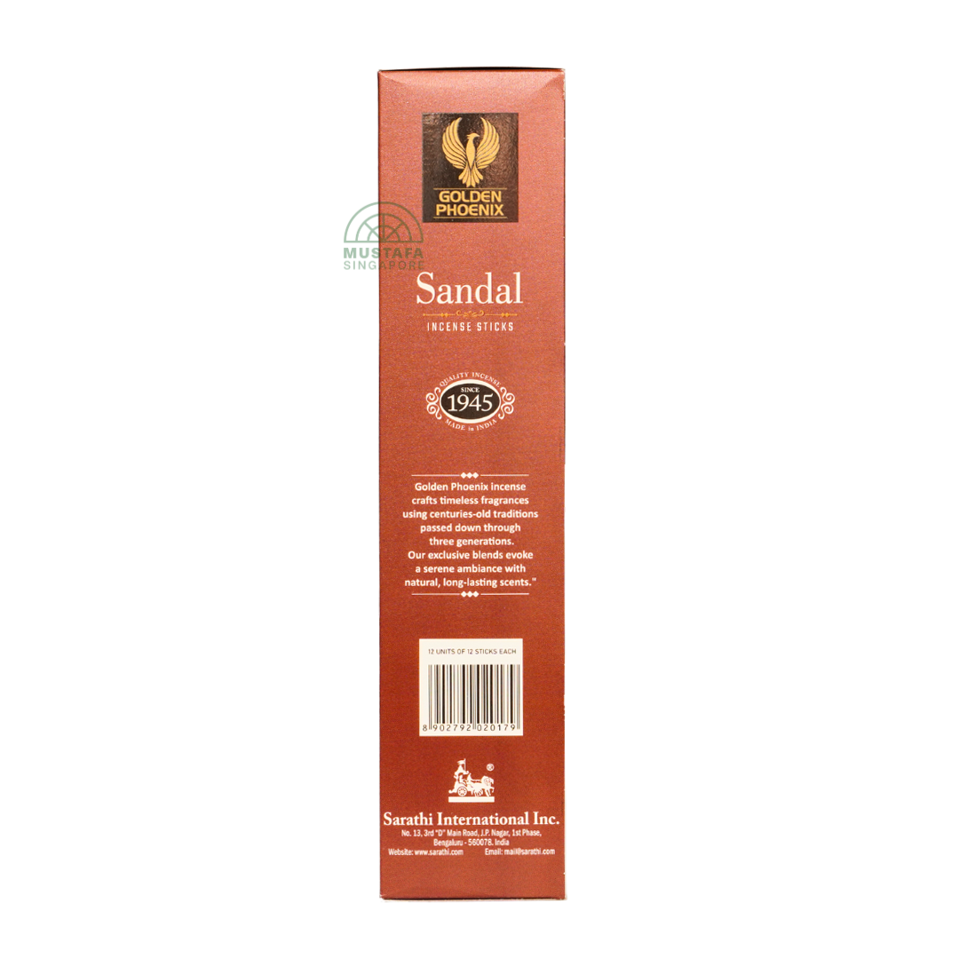 Golden Phoenix Sandal Incense Sticks 12-in-1