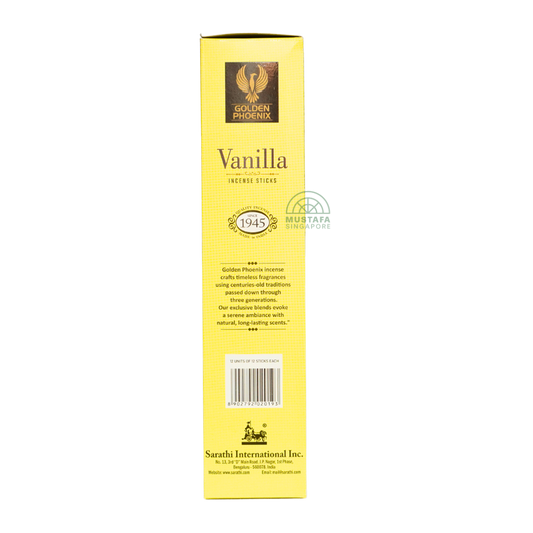 Golden Phoenix Vanilla Incense Sticks 12-in-1