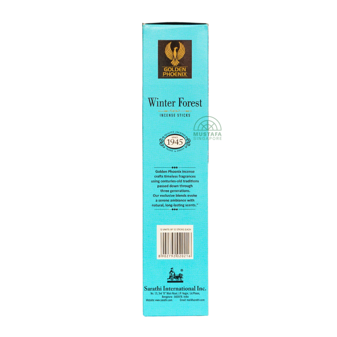 Golden Phoenix Winter Forest Incense Sticks 12-in-1