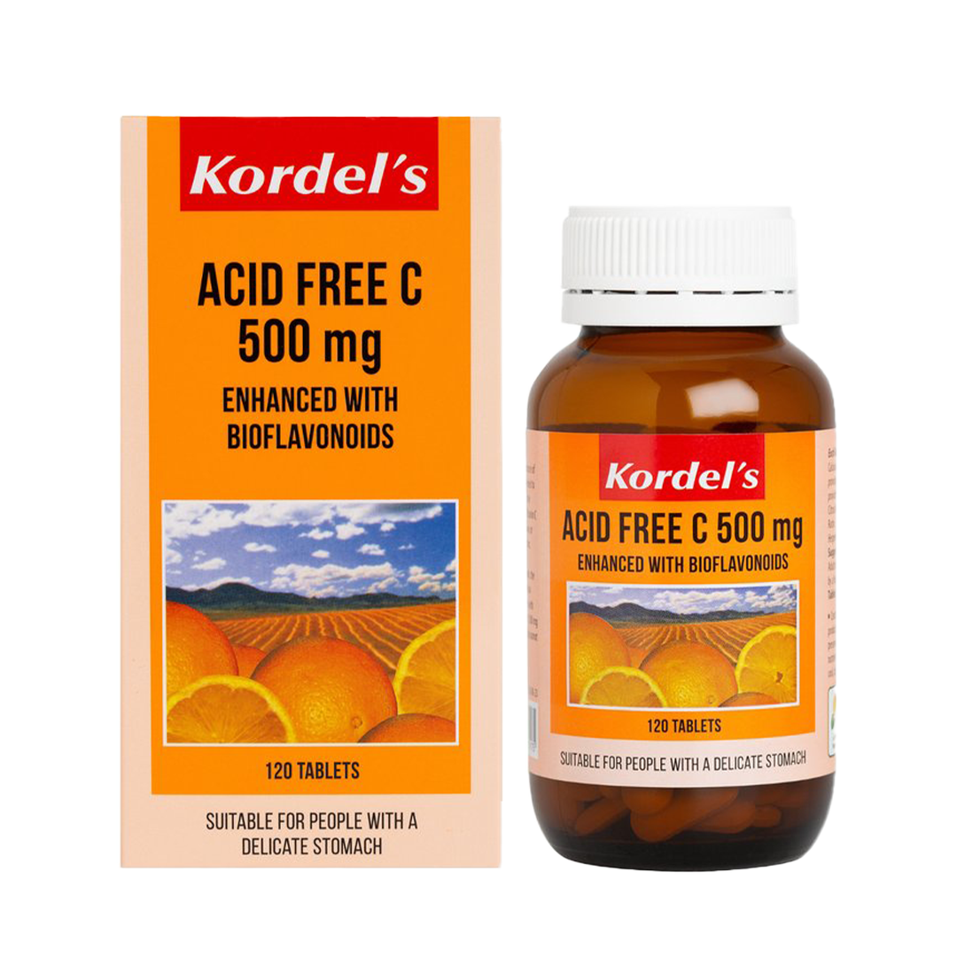 Kordel's Acid Free C 500mg 120 tablets