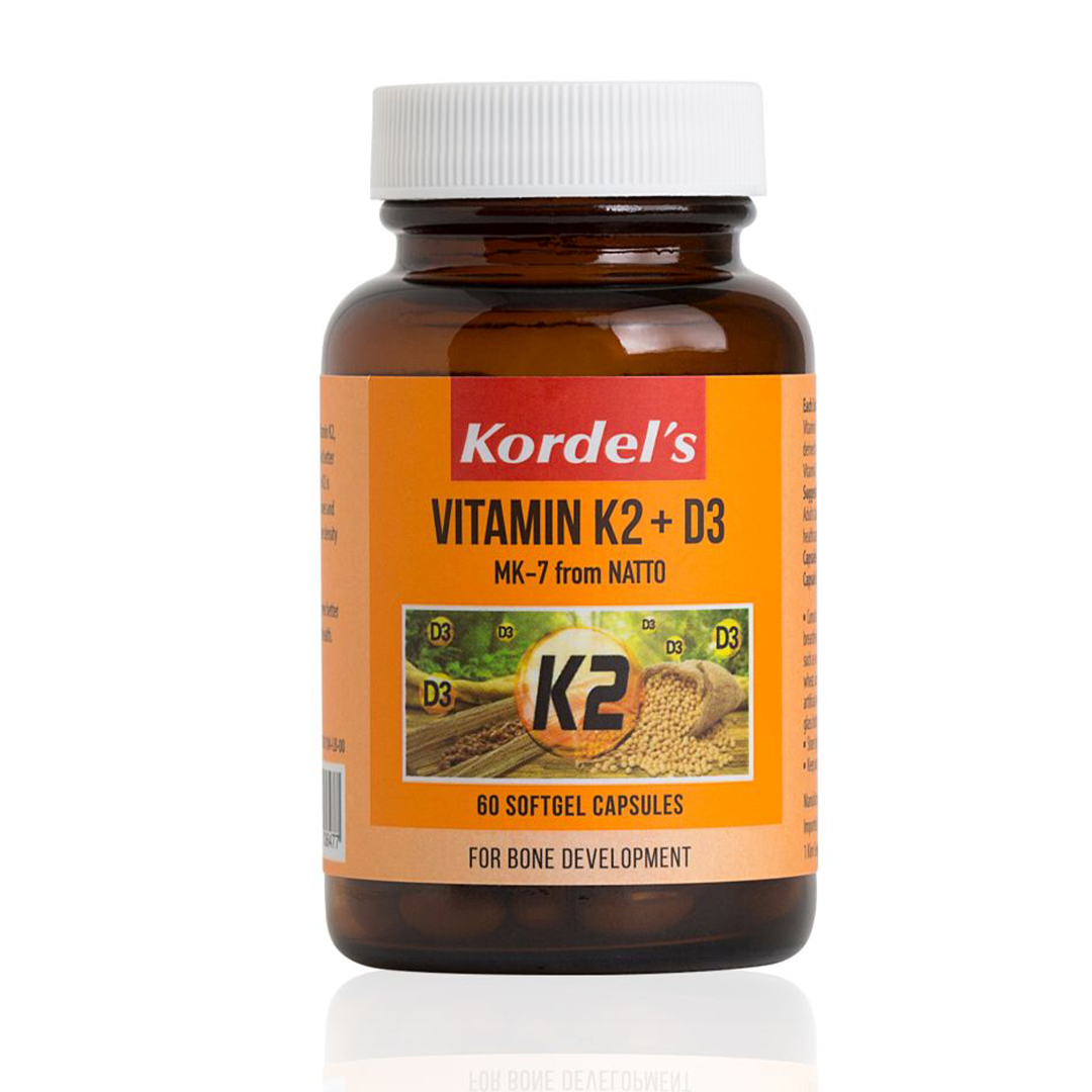 Kordel's Vitamin K2 + D3 MK-7 From Natto (60 Softgels)
