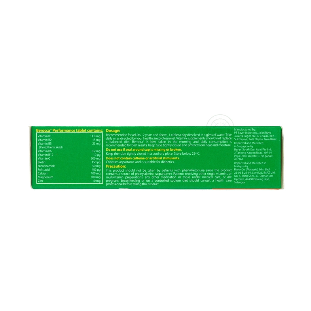Berocca Performance 30 Tablets Orange Flavour