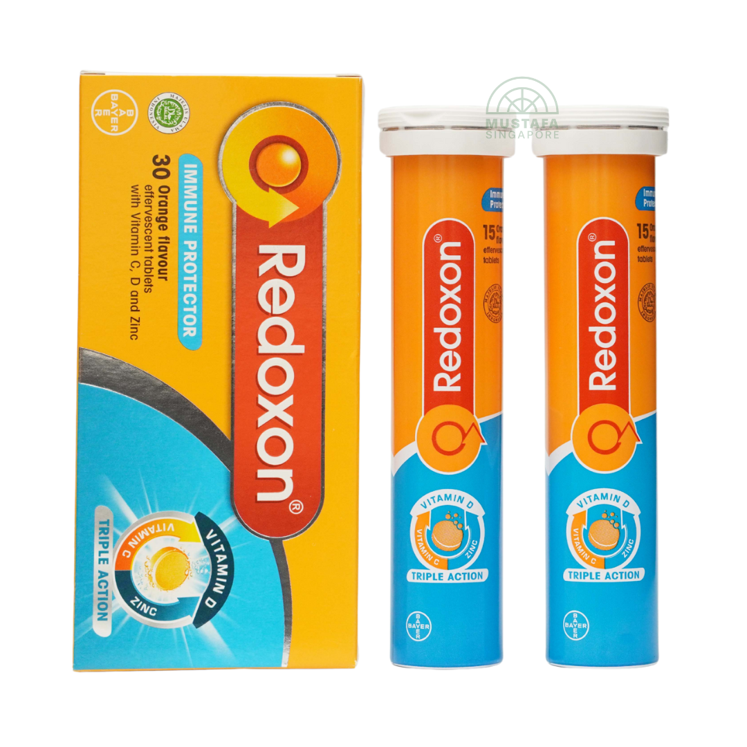 Redoxon Orange Vitamin C, D and Zinc Triple Action 30 Effervescent Tablets