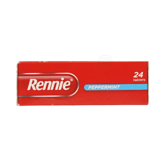 Rennie Peppermint (Calcium Carbonate, Magnesium Carbonate) 24s Rennie Peppermint (Calcium Carbonate, Magnesium Carbonate) 24s