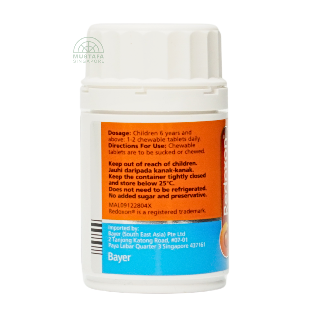 Redoxon Kids Double Action Tutti Frutti Vitamin C and Zinc 60 Chewable Tablets