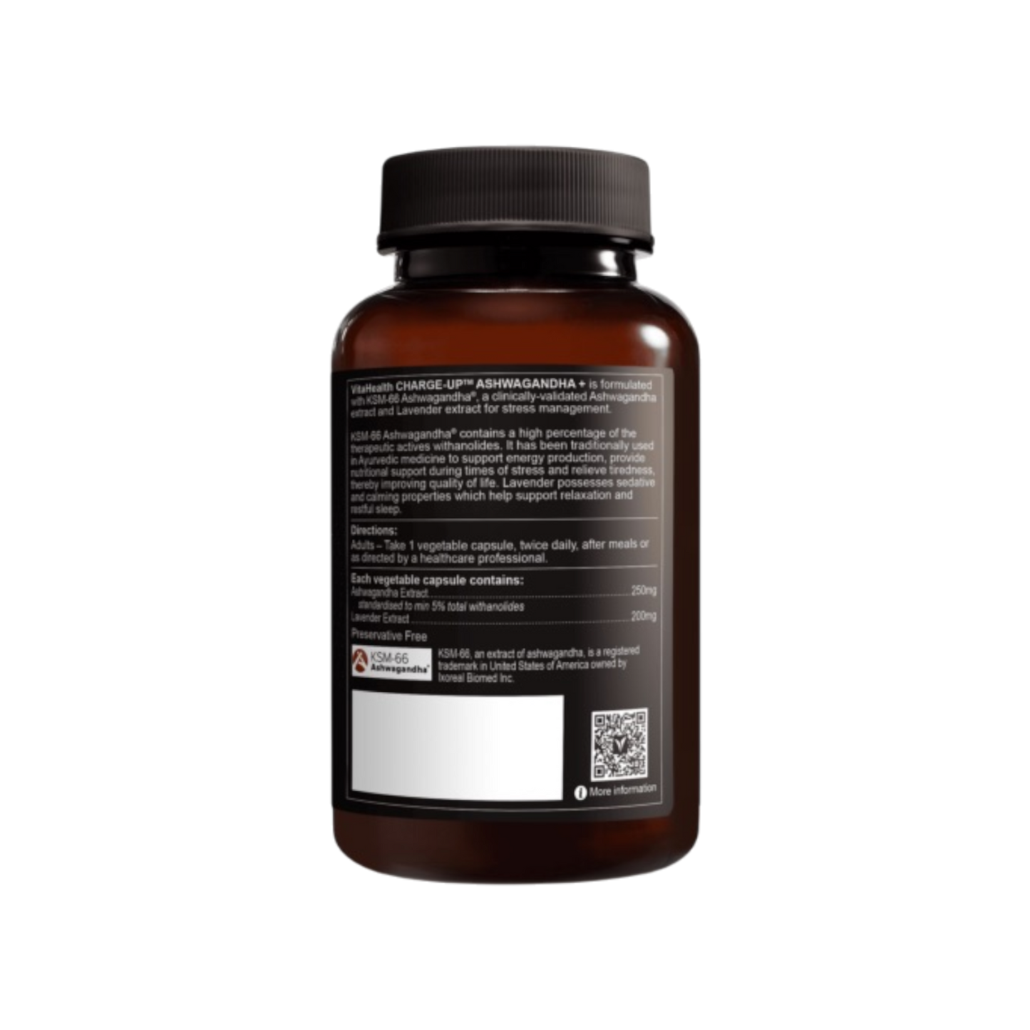 VitaHealth Charge Up Ashwagandha+ 60s