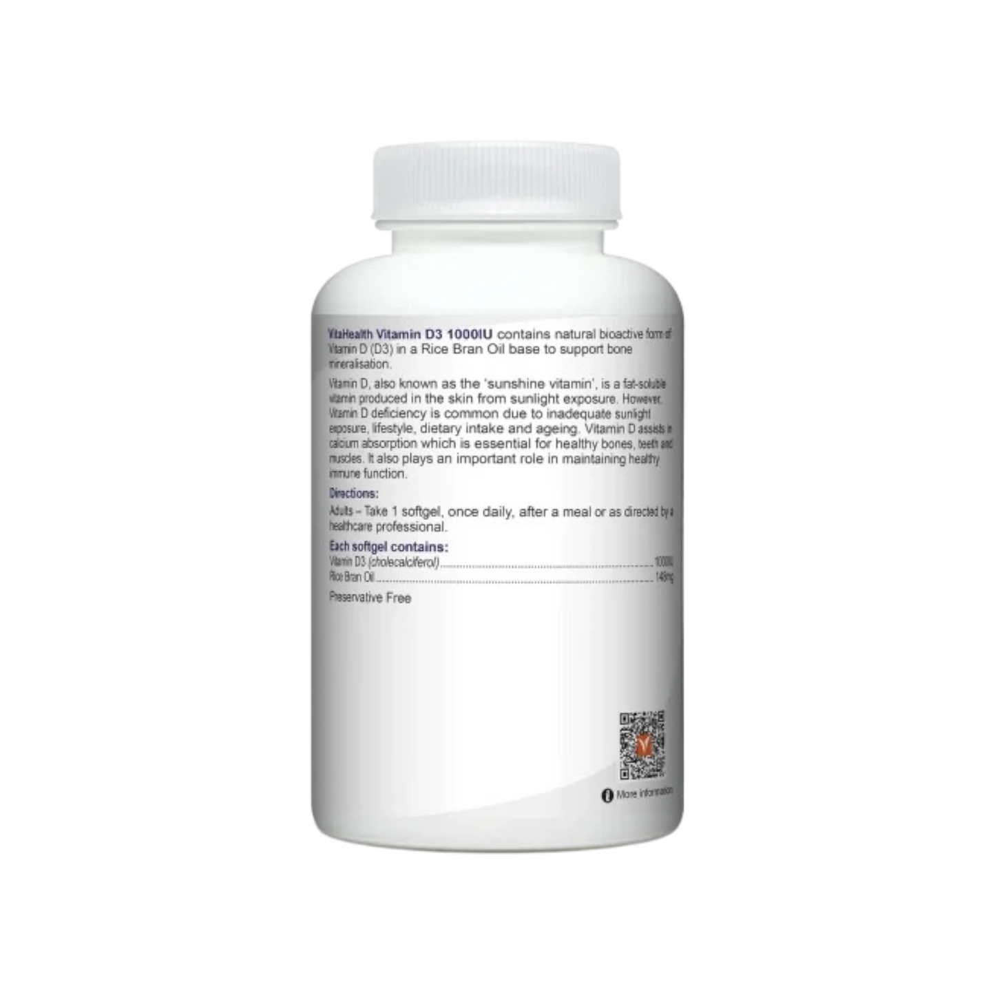 VitaHealth Vitamin D3 1000IU 60s