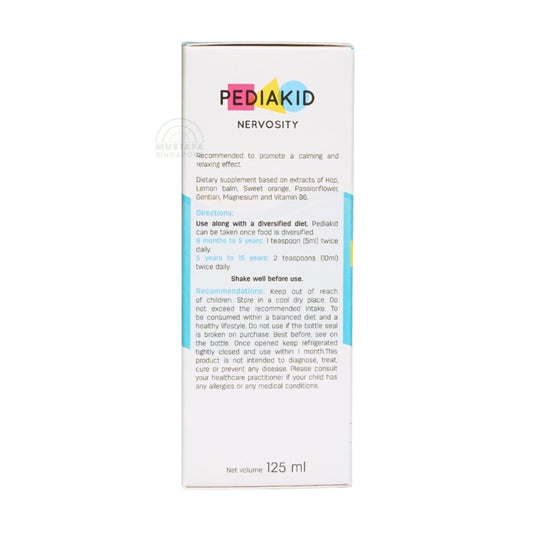 PEDIAKID Nervosity 125ml Blackcurrant Flavour Syrup