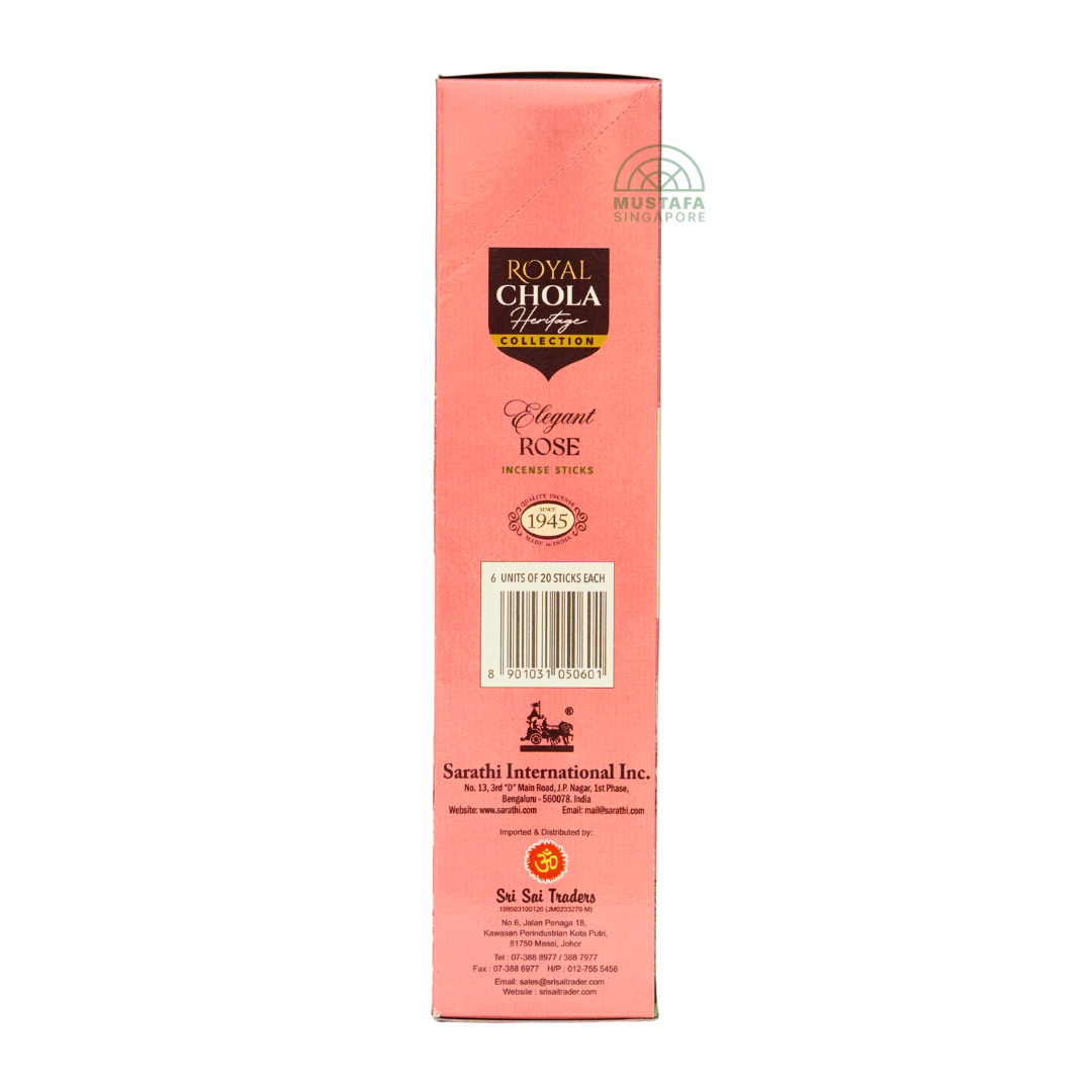 Royal Chola Heritage Collection Elegant Rose Incense Sticks