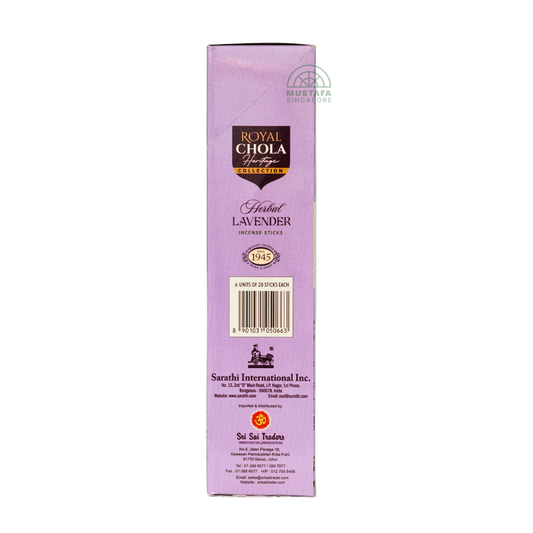 Royal Chola Heritage Collection Herbal Lavender Incense Sticks