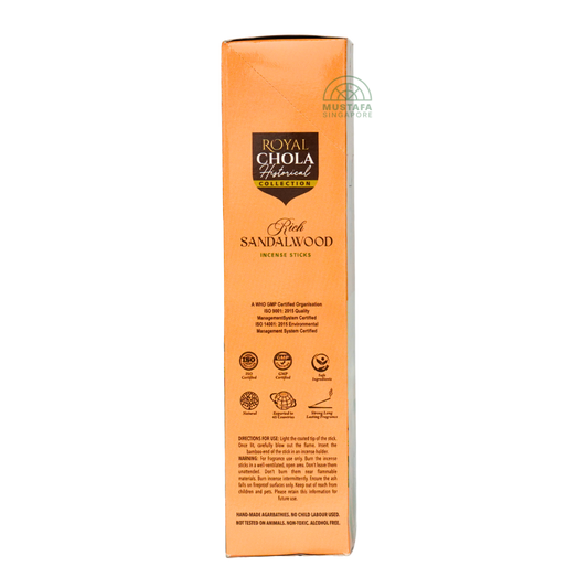 Royal Chola Heritage Collection Rich Sandalwood Incense Sticks