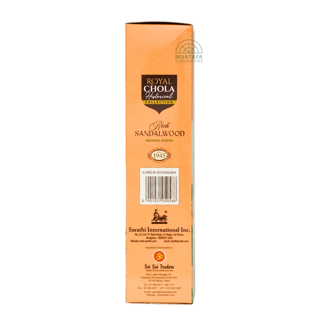 Royal Chola Heritage Collection Rich Sandalwood Incense Sticks