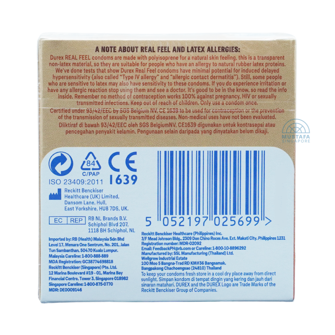 Durex Condom Real Feel 3s