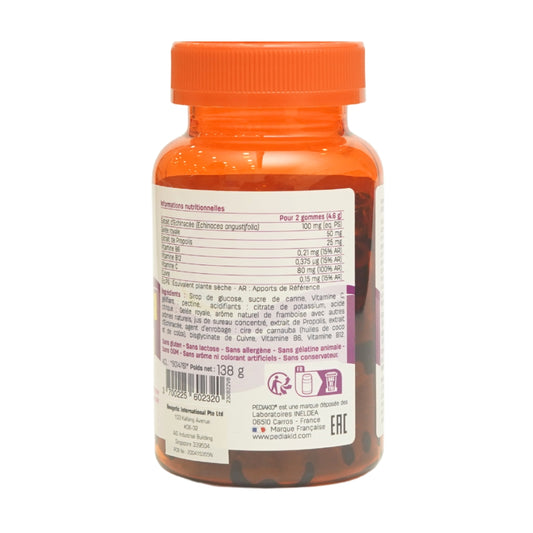 PEDIAKID Gommes Immunité 60 raspberry flavour gummies