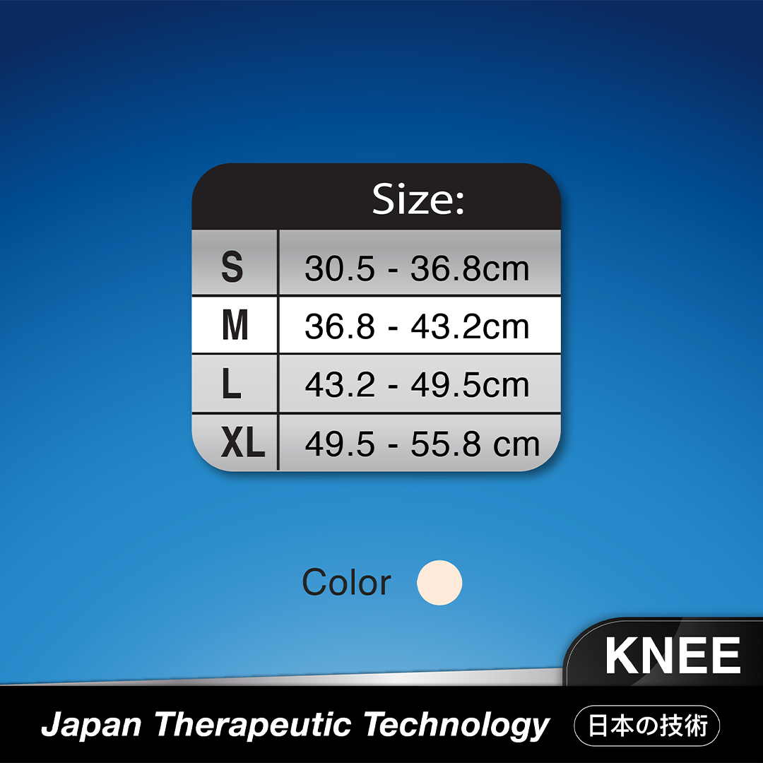 Ebene Bio-Ray Metal Support Knee Guard M (Beige)