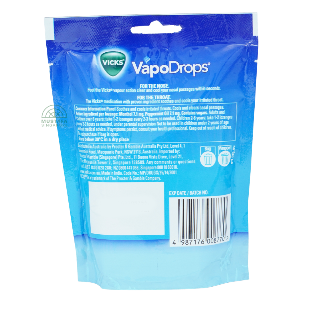 Vapodrops 24 Cooling Peppermint Lozenges