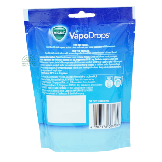 Vapodrops 24 Cooling Peppermint Lozenges