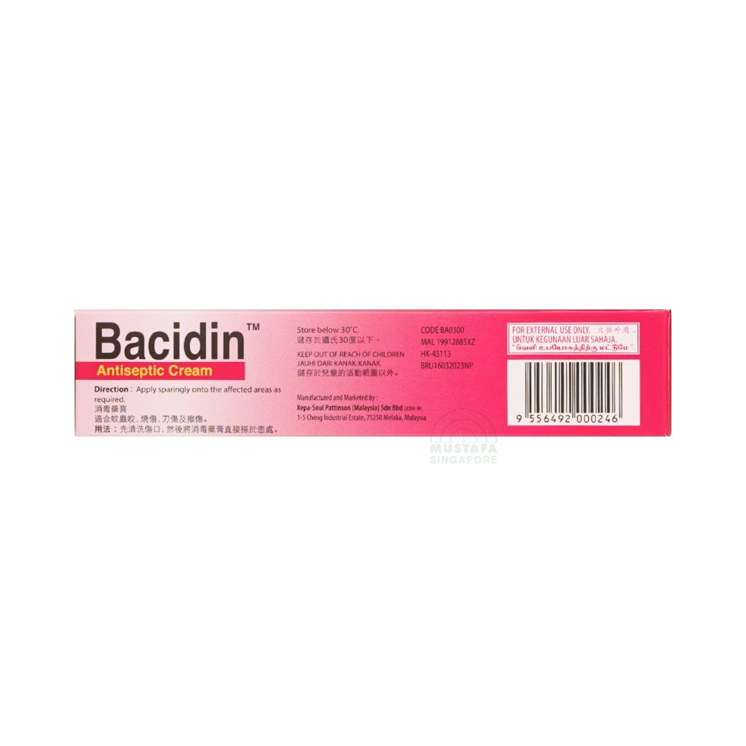 Bacidin Antiseptic Cream 15g