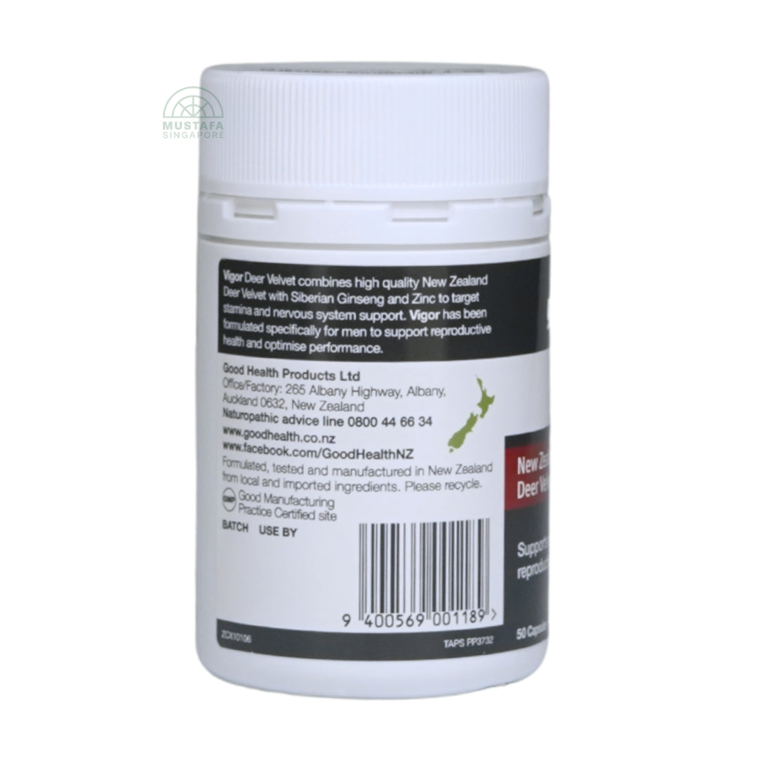 Good Health Naturally New Zealand Vigor Male Reproductive Health (50 Caps)