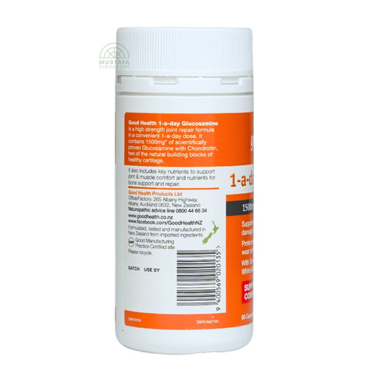 Good Health Naturally New Zealand 1-a-day Glucosamine (60 Caps)