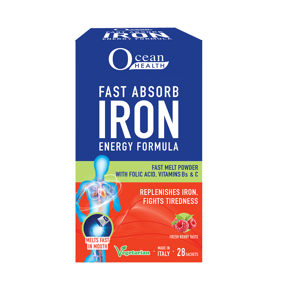 Ocean Health Fast Absorb Iron Energy Sachet 28s