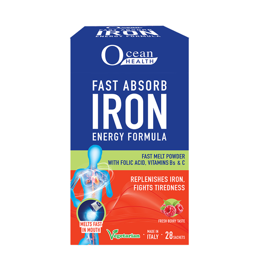 Ocean Health Fast Absorb Iron Energy Sachet 28s Ocean Health Fast Absorb Iron Energy Sachet 28s
