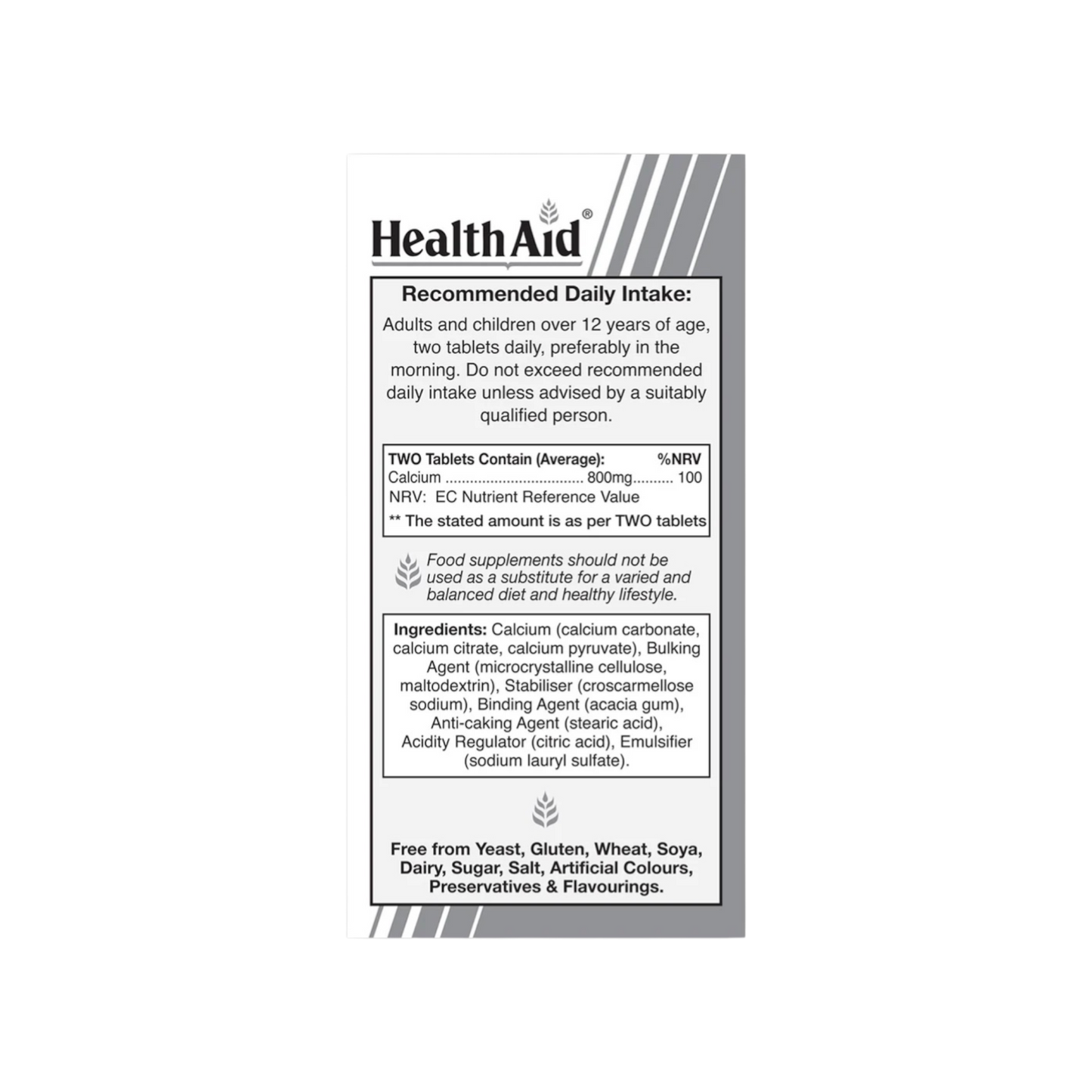 HealthAid Calcium Complete Tablets 800mg 120s