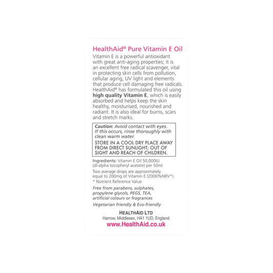 HealthAid Vitamin E Oil 50ml HealthAid Vitamin E Oil 50ml
