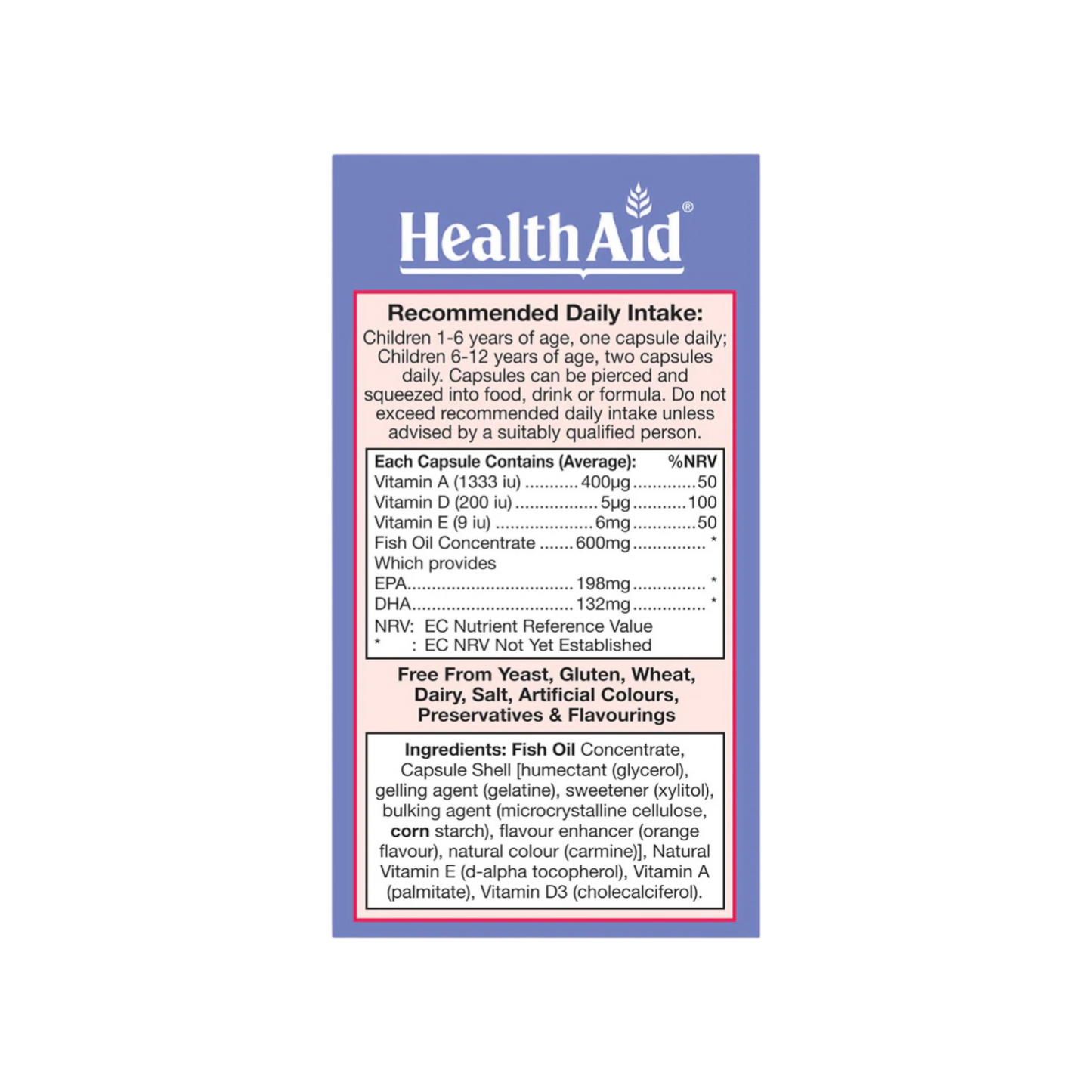HealthAid KidzOmega Chewable Capsules 60s