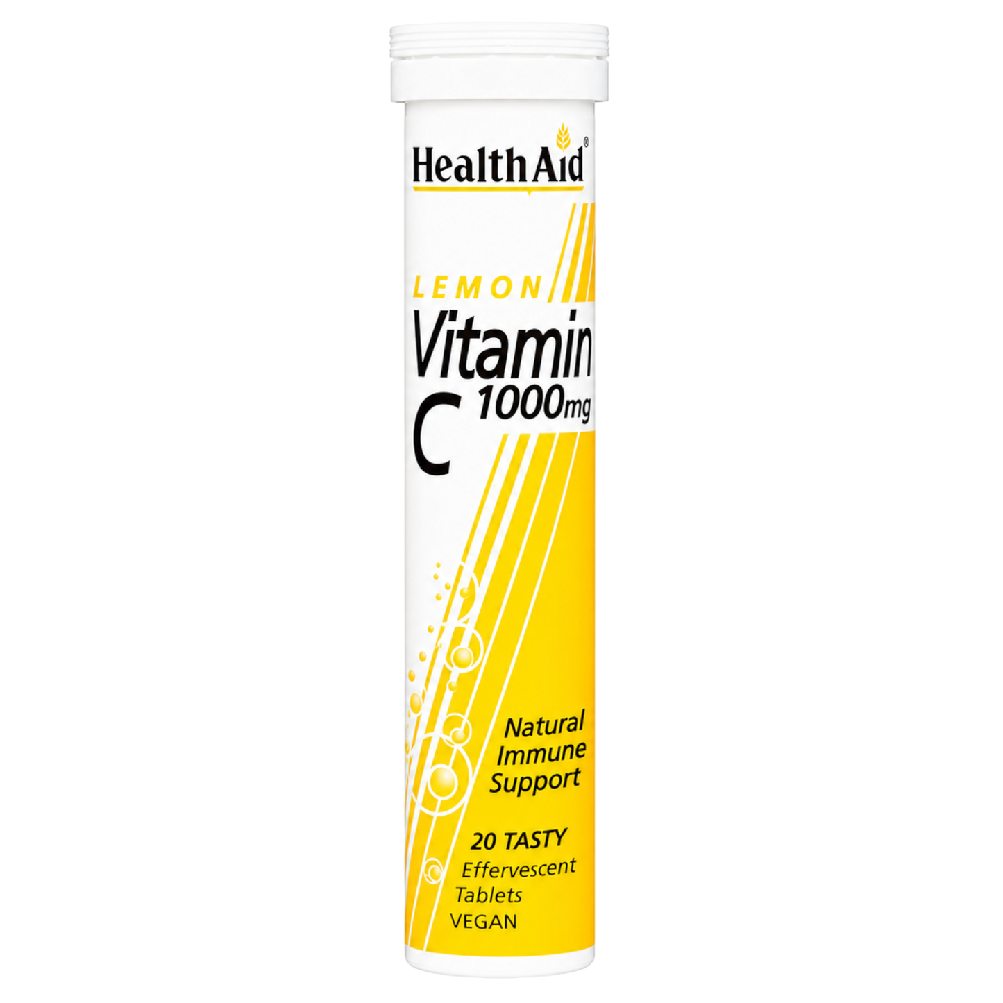 HealthAid Effervescent Vitamin C Tabs 1000mg Lemon 20s