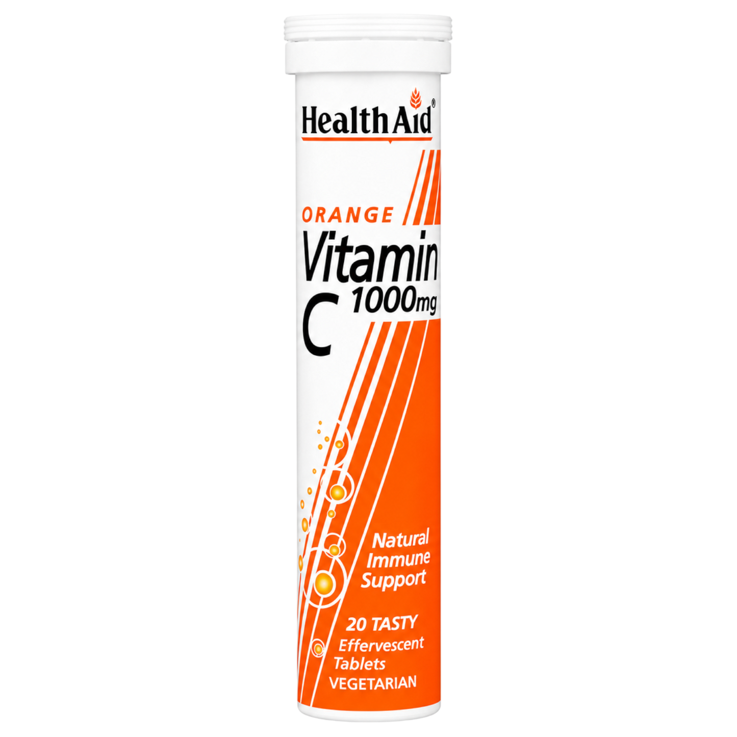 HealthAid Effervescent Vitamin C Tablets 1000mg Orange 20s