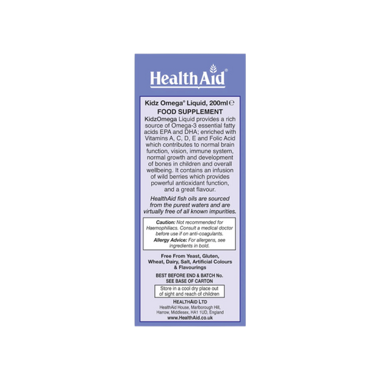 HealthAid KidzOmega Liquid 200ml HealthAid KidzOmega Liquid 200ml