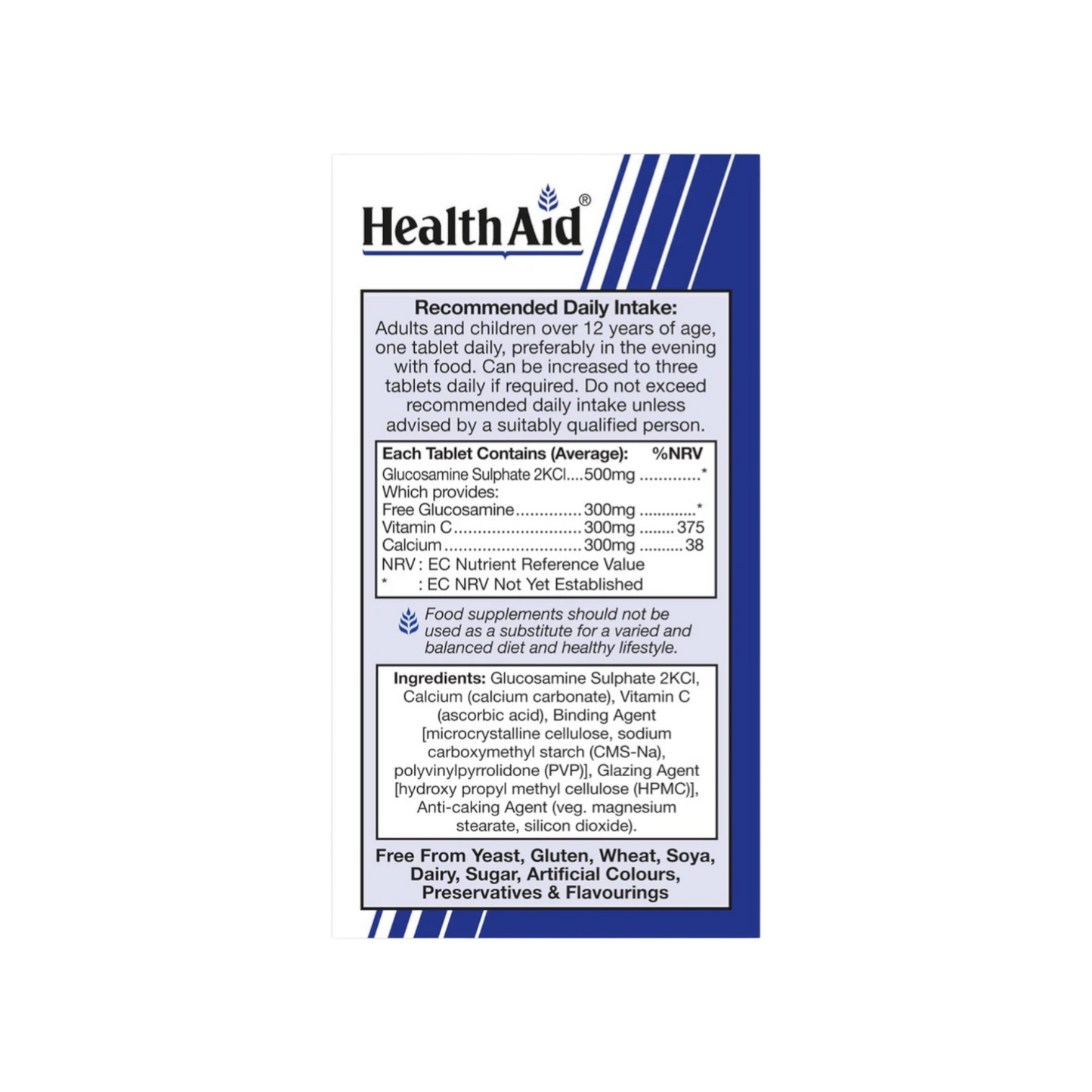 HealthAid Glucosamine Sulphate 500mg Tablets 30s