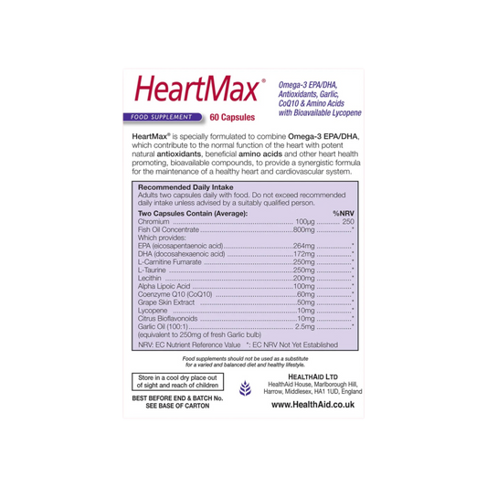 HealthAid Heartmax Caps 60s (Blister) HealthAid Heartmax Caps 60s (Blister)