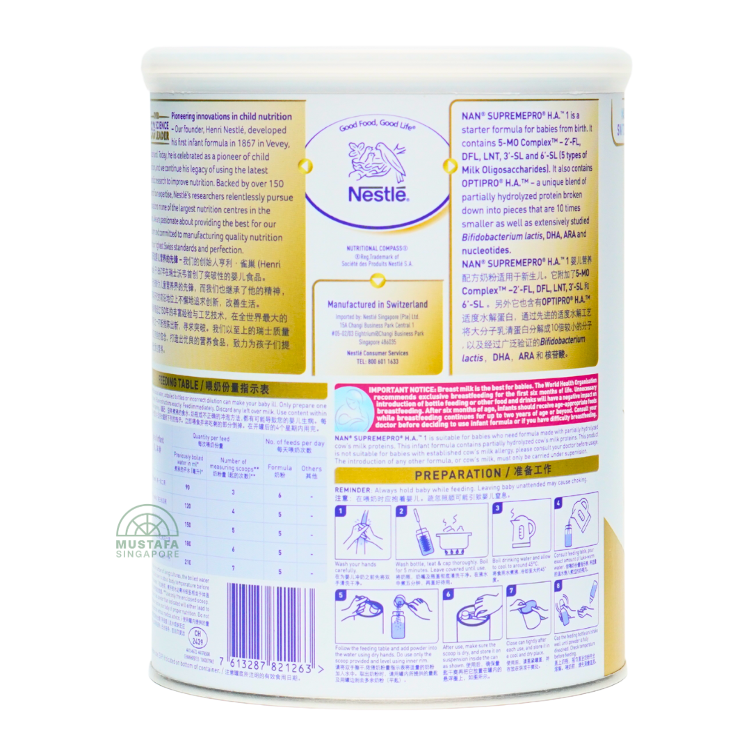 Nestle Nan Supremepro H.A Milk Formula (Stage 1) 800g
