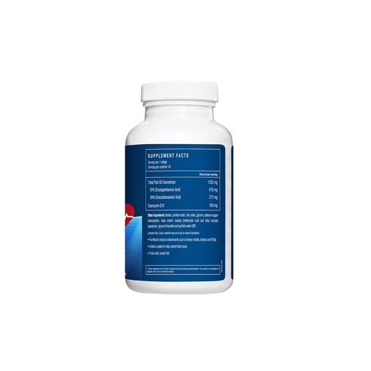 LAC Trimax Omega Fish Oil Heart Support Plus Coenzyme Q10 x 60 Capsules LAC Trimax Omega Fish Oil Heart Support Plus Coenzyme Q10 x 60 Capsules