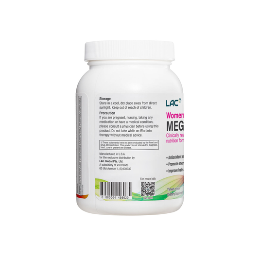 LAC Women's Mega Multi Daily Nutrition 90 Caplets LAC Women's Mega Multi Daily Nutrition 90 Caplets