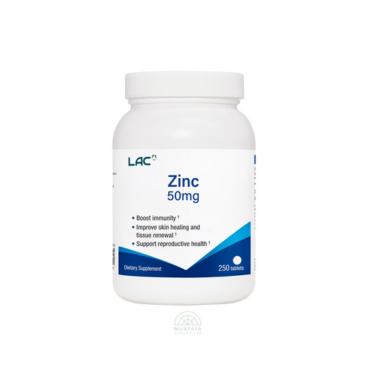 LAC Zinc Immune Support 50mg x 250 Tablets