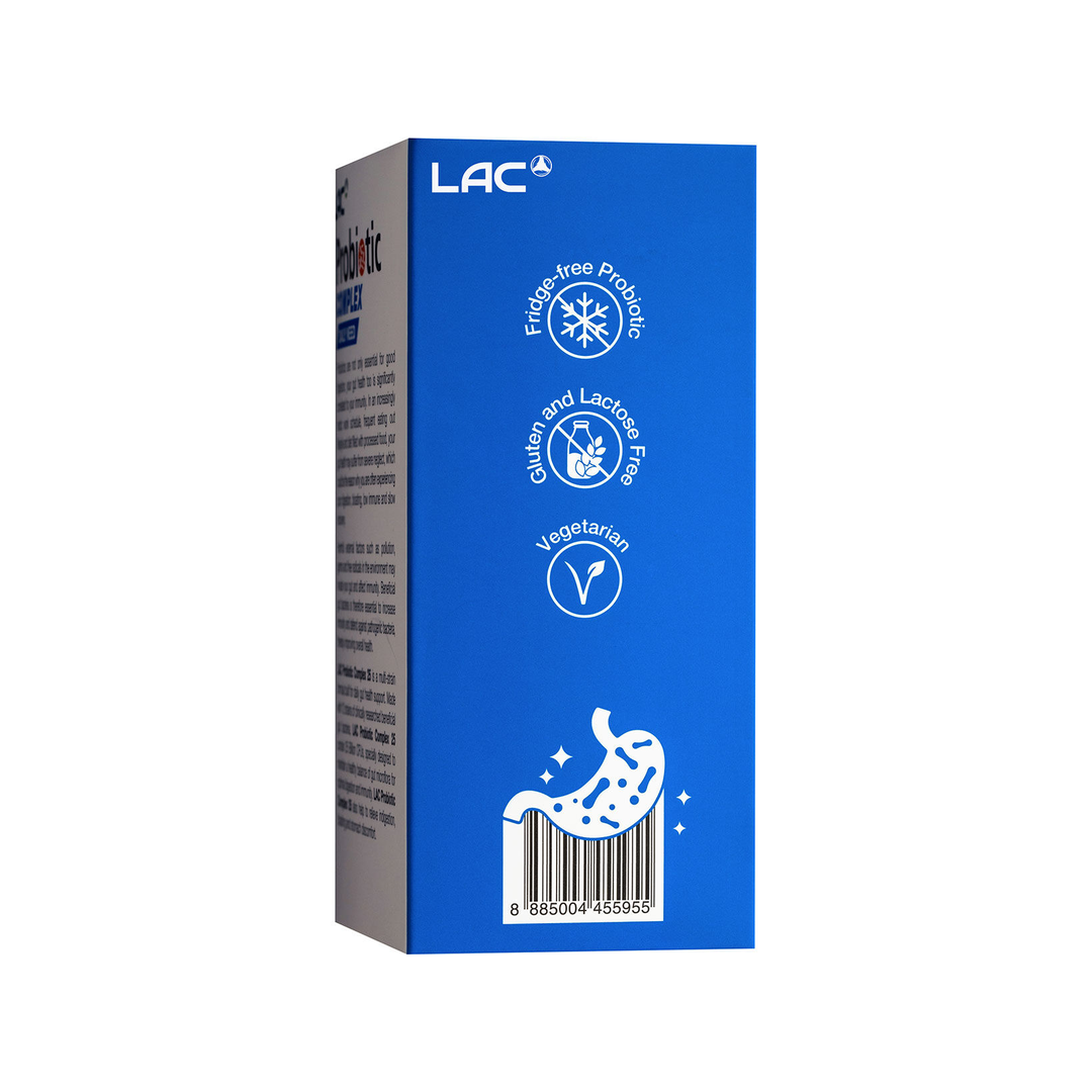 LAC Probiotic Complex Digestive Support 25 Billion CFU x 30 Capsules