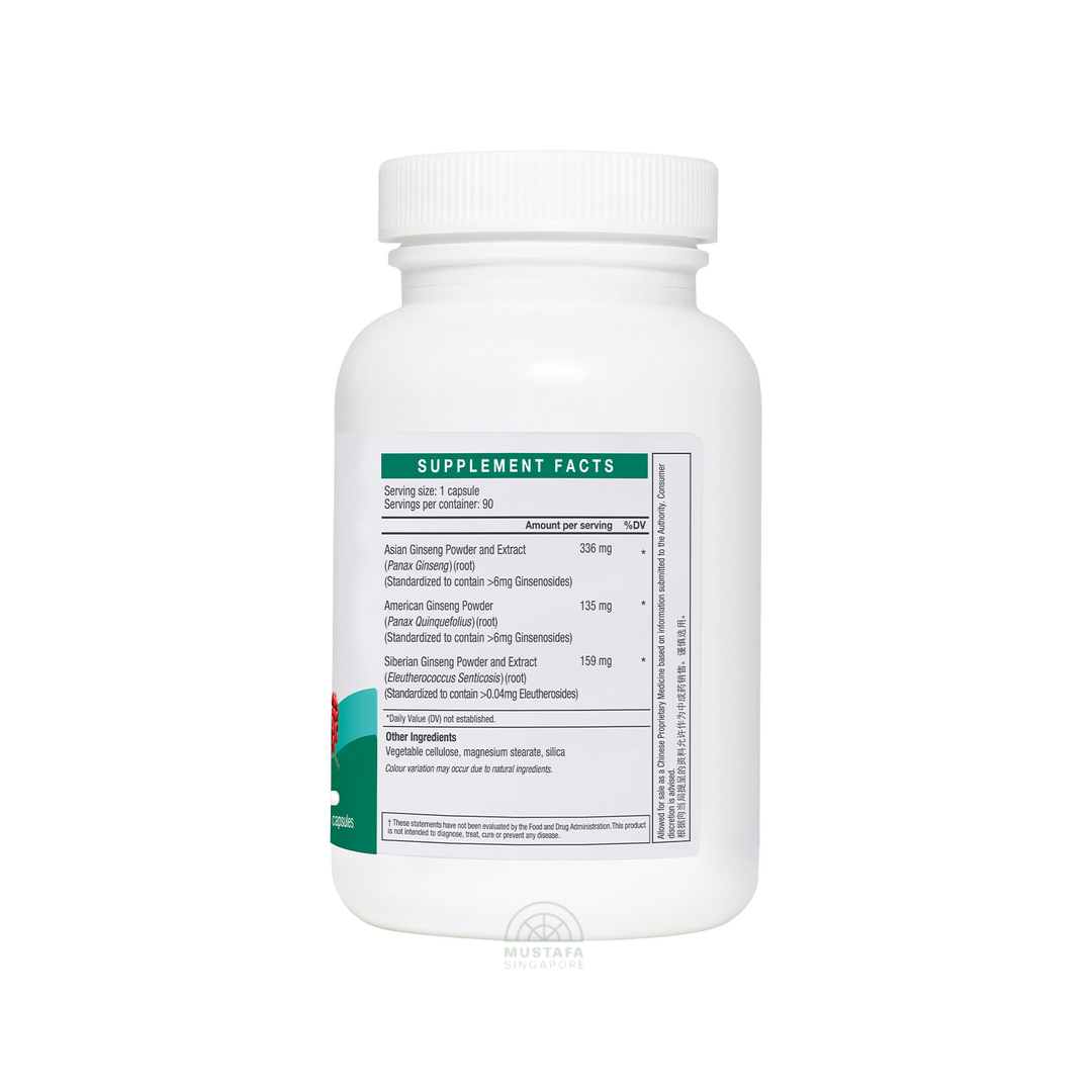 LAC Triple Ginseng Root Energy Support 90 Capsules