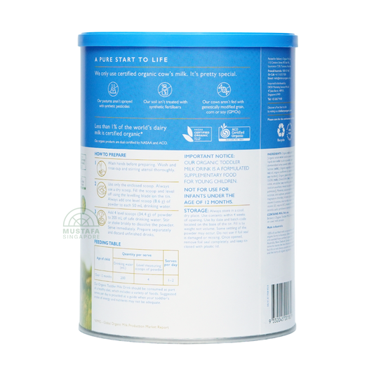 Bellamy's Organic Toddler Milk Powder (Step 3) 900g