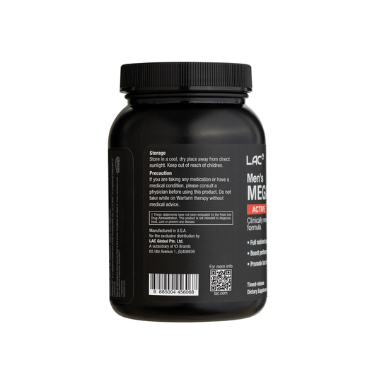 LAC Men's Mega Multi Active Daily Nutrition 90 Tablets LAC Men's Mega Multi Active Daily Nutrition 90 Tablets