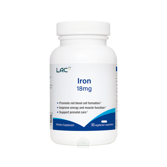 LAC Iron Blood Health Support 18mg x 90 Capsules LAC Iron Blood Health Support 18mg x 90 Capsules