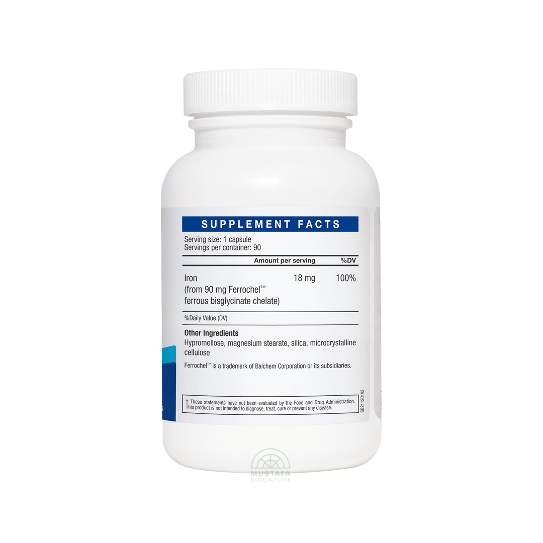 LAC Iron Blood Health Support 18mg x 90 Capsules