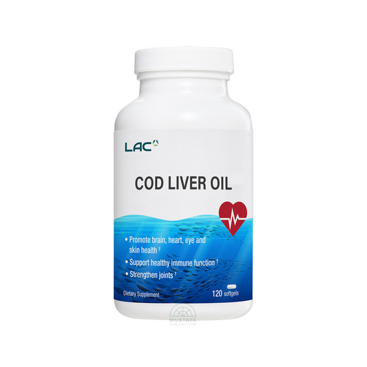LAC Cod Liver Oil Omega Support 120 Capsules LAC Cod Liver Oil Omega Support 120 Capsules
