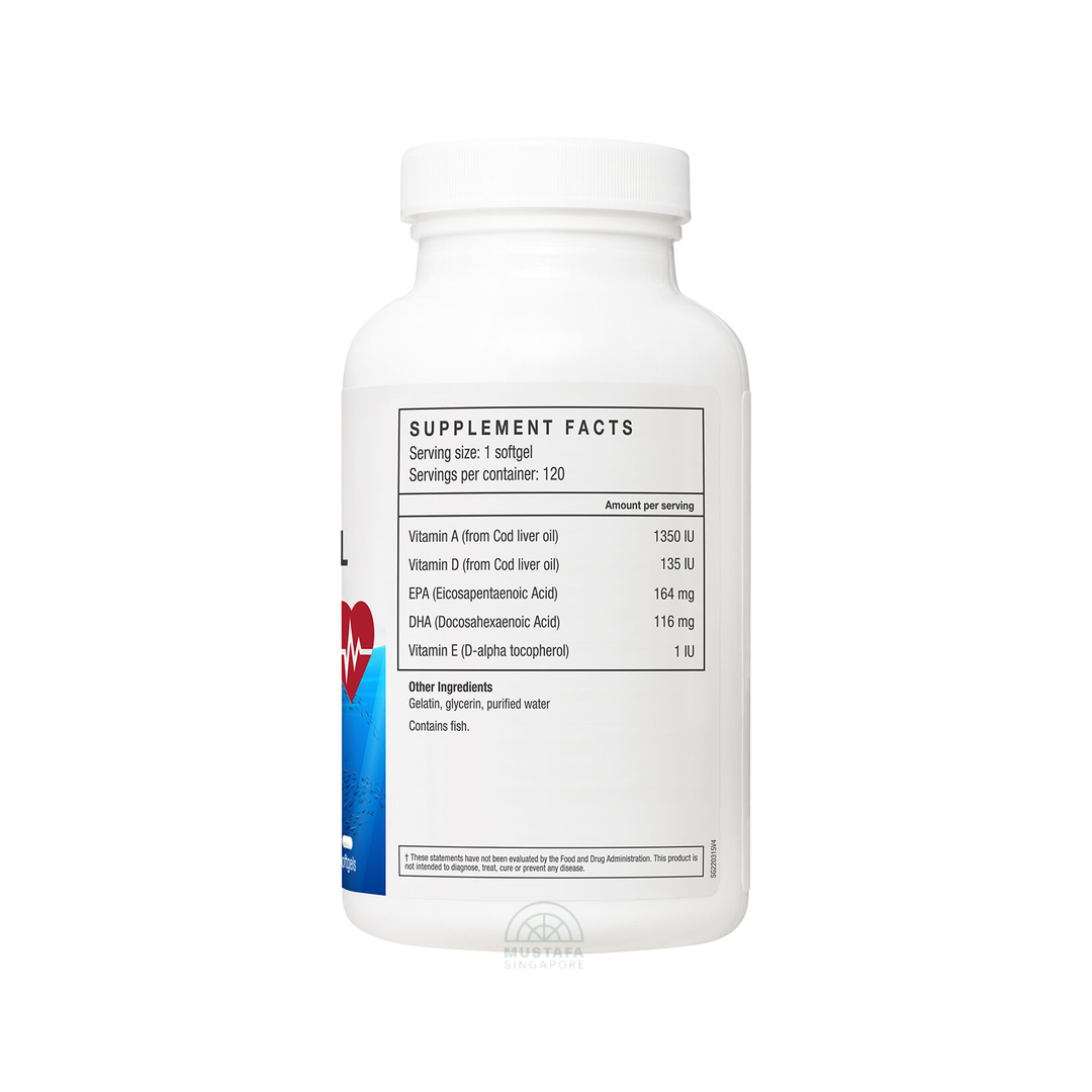 LAC Cod Liver Oil Omega Support 120 Capsules