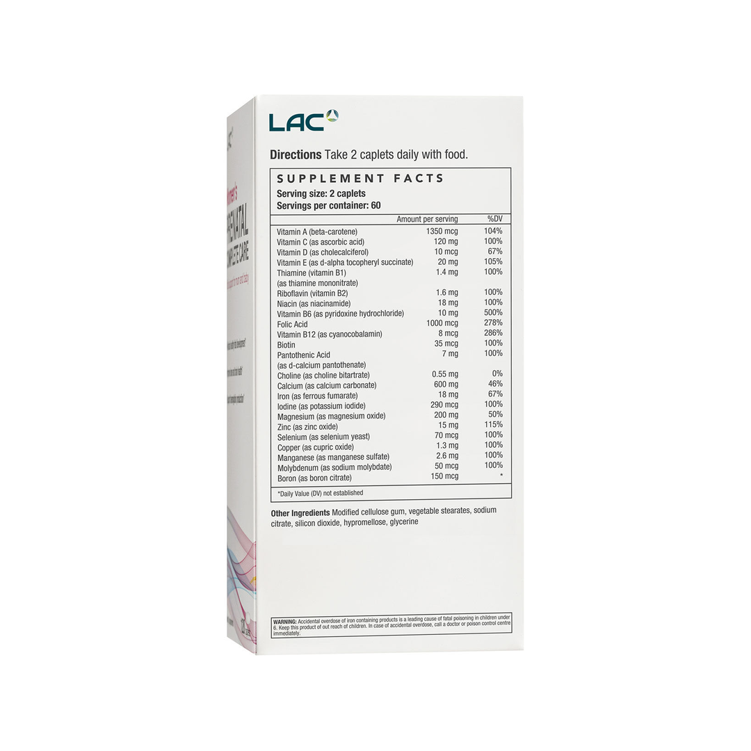 LAC Women's Prenatal Complete Care Maternal Support 120 Capsules