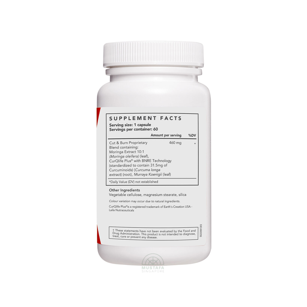 LAC LeanCut Cut And Burn Weight Management Stimulant Free 60 Capsules